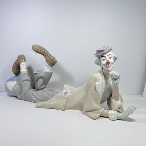 Lladro Reclining Clown With Ball "Payaso Acostado" 15.25” Salvador Furio 1977 Vi